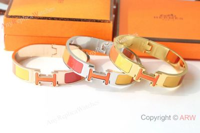 High Quality Replica Hermes Camouflage Enamel Bracelet Hardware